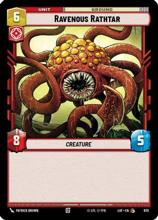 Ravenous Rathtar (Foil) (670) [Legends of the Force] Foil