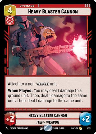 Heavy Blaster Cannon (Foil) (673) [Legends of the Force] Foil