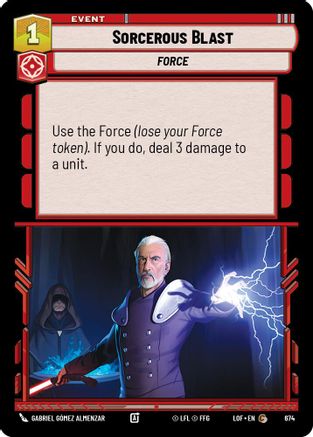 Sorcerous Blast (Foil) (674) [Legends of the Force] Foil