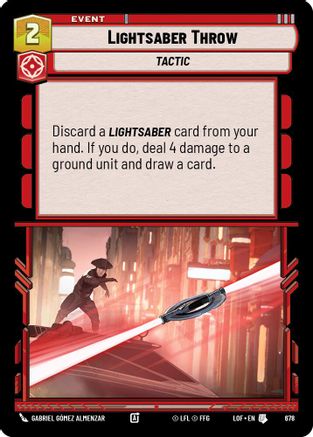 Lightsaber Throw (Foil) (678) [Legends of the Force] Foil