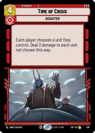 Time of Crisis (Foil) (679) [Legends of the Force] Foil