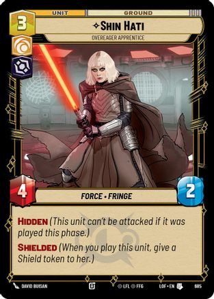 Shin Hati - Overeager Apprentice (Foil) (685) [Legends of the Force] Foil