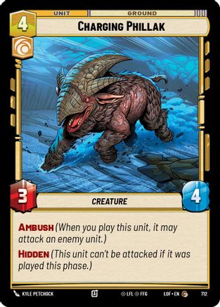 Charging Phillak (Foil) (712) [Legends of the Force] Foil