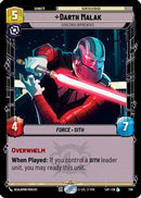 Darth Malak - Covetous Apprentice (Foil) (736) [Legends of the Force] Foil
