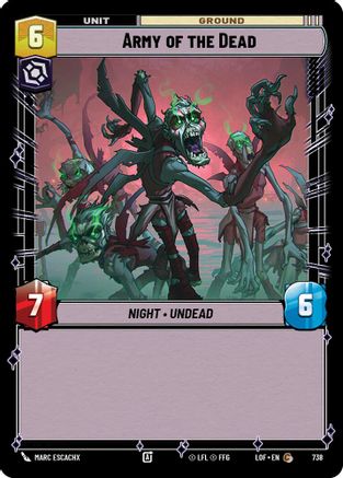 Army of the Dead (Foil) (738) [Legends of the Force] Foil