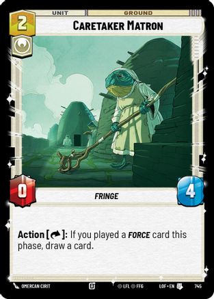 Caretaker Matron (Foil) (745) [Legends of the Force] Foil