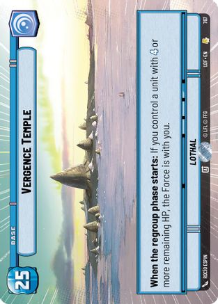 Vergence Temple (Hyperspace Foil) (767) [Legends of the Force] Foil