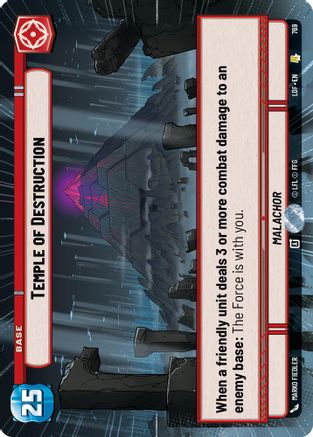 Temple of Destruction (Hyperspace Foil) (769) [Legends of the Force] Foil