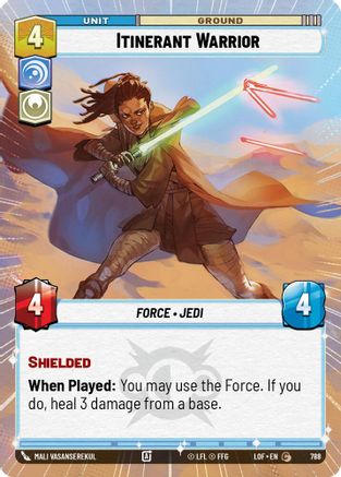Itinerant Warrior (Hyperspace Foil) (788) [Legends of the Force] Foil