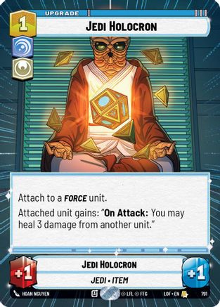Jedi Holocron (Hyperspace Foil) (791) [Legends of the Force] Foil