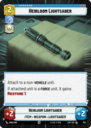 Heirloom Lightsaber (Hyperspace Foil) (793) [Legends of the Force] Foil