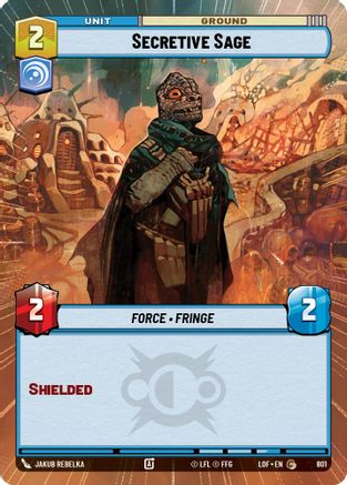 Secretive Sage (Hyperspace Foil) (801) [Legends of the Force] Foil