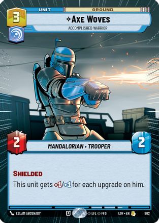 Axe Woves - Accomplished Warrior (Hyperspace Foil) (802) [Legends of the Force] Foil