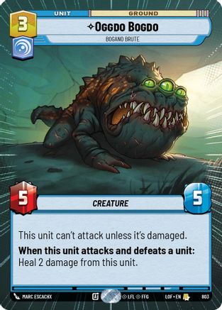 Oggdo Bogdo - Bogano Brute (Hyperspace Foil) (803) [Legends of the Force] Foil