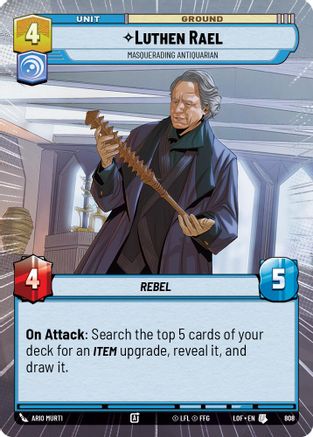 Luthen Rael - Masquerading Antiquarian (Hyperspace Foil) (808) [Legends of the Force] Foil