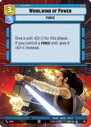 Whirlwind of Power (Hyperspace Foil) (818) [Legends of the Force] Foil