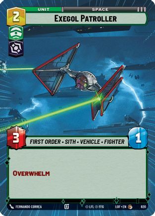 Exegol Patroller (Hyperspace Foil) (820) [Legends of the Force] Foil