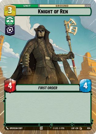 Knight of Ren (Hyperspace Foil) (824) [Legends of the Force] Foil