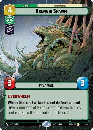 Drengir Spawn (Hyperspace Foil) (826) [Legends of the Force] Foil