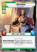Eeth Koth - Spiritual Warrior (Hyperspace Foil) (837) [Legends of the Force] Foil