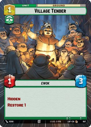 Village Tender (Hyperspace Foil) (847) [Legends of the Force] Foil