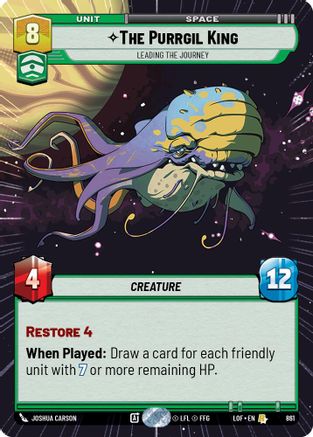 The Purrgil King - Leading The Journey (Hyperspace Foil) (861) [Legends of the Force] Foil