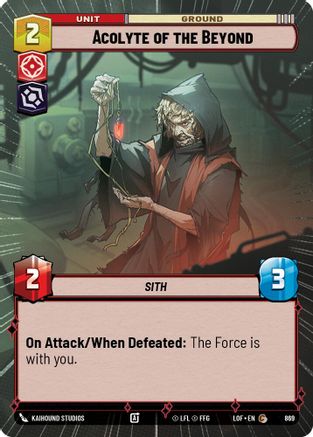 Acolyte of the Beyond (Hyperspace Foil) (869) [Legends of the Force] Foil