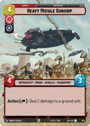 Heavy Missile Gunship (Hyperspace Foil) (874) [Legends of the Force] Foil