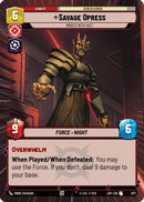 Savage Opress - Imbued With Hate (Hyperspace Foil) (877) [Legends of the Force] Foil