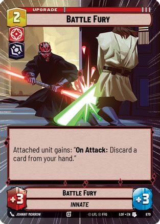 Battle Fury (Hyperspace Foil) (879) [Legends of the Force] Foil