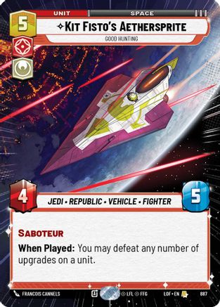 Kit Fisto's Aethersprite - Good Hunting (Hyperspace Foil) (887) [Legends of the Force] Foil