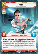Rey - With Palpatine's Power (Hyperspace Foil) (888) [Legends of the Force] Foil
