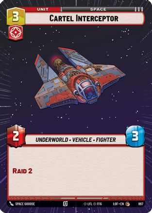 Cartel Interceptor (Hyperspace Foil) (897) [Legends of the Force] Foil