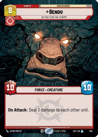Bendu - Do You Fear the Storm? (Hyperspace Foil) (910) [Legends of the Force] Foil