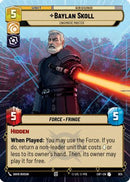 Baylan Skoll - Enigmatic Master (Hyperspace Foil) (925) [Legends of the Force] Foil