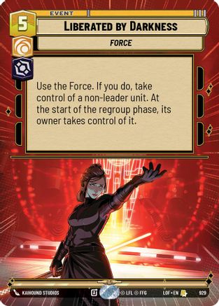 Liberated by Darkness (Hyperspace Foil) (929) [Legends of the Force] Foil
