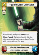Qui-Gon Jinn's Lightsaber (Hyperspace Foil) (941) [Legends of the Force] Foil