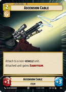 Ascension Cable (Hyperspace Foil) (955) [Legends of the Force] Foil
