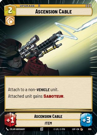 Ascension Cable (Hyperspace Foil) (955) [Legends of the Force] Foil