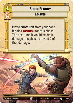 Shien Flurry (Hyperspace Foil) (960) [Legends of the Force] Foil