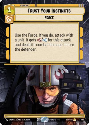Trust Your Instincts (Hyperspace Foil) (961) [Legends of the Force] Foil