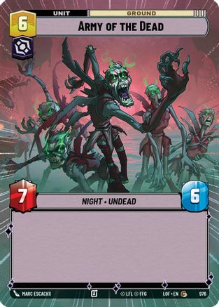 Army of the Dead (Hyperspace Foil) (976) [Legends of the Force] Foil