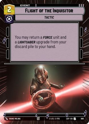 Flight of the Inquisitor (Hyperspace Foil) (980) [Legends of the Force] Foil
