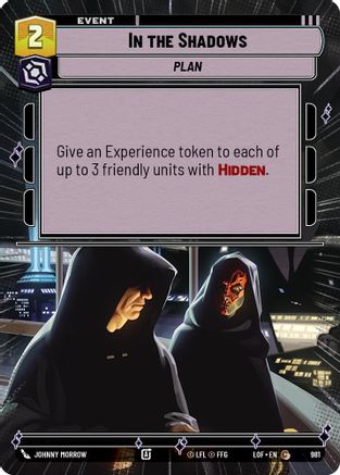In the Shadows (Hyperspace Foil) (981) [Legends of the Force] Foil