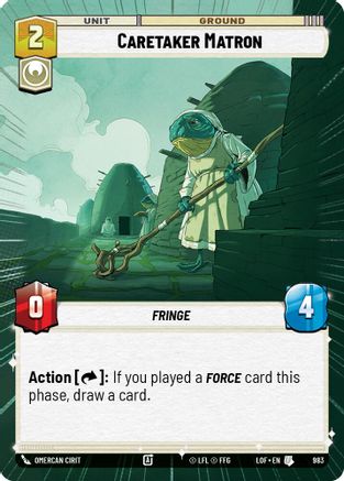 Caretaker Matron (Hyperspace Foil) (983) [Legends of the Force] Foil