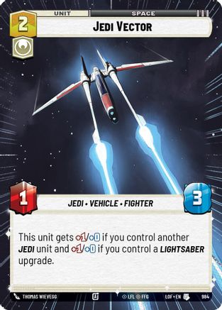 Jedi Vector (Hyperspace Foil) (984) [Legends of the Force] Foil