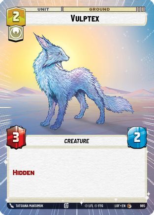 Vulptex (Hyperspace Foil) (985) [Legends of the Force] Foil