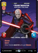 Grand Inquisitor - You're Right to Be Afraid (Prestige Foil) (1077) [Legends of the Force] Foil