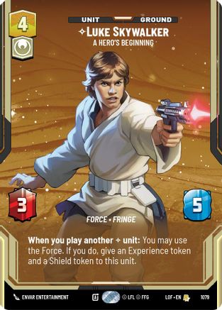 Luke Skywalker - A Hero's Beginning (Prestige Foil) (1079) [Legends of the Force] Foil
