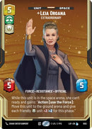 Leia Organa - Extraordinary (Prestige Foil) (1082) [Legends of the Force] Foil